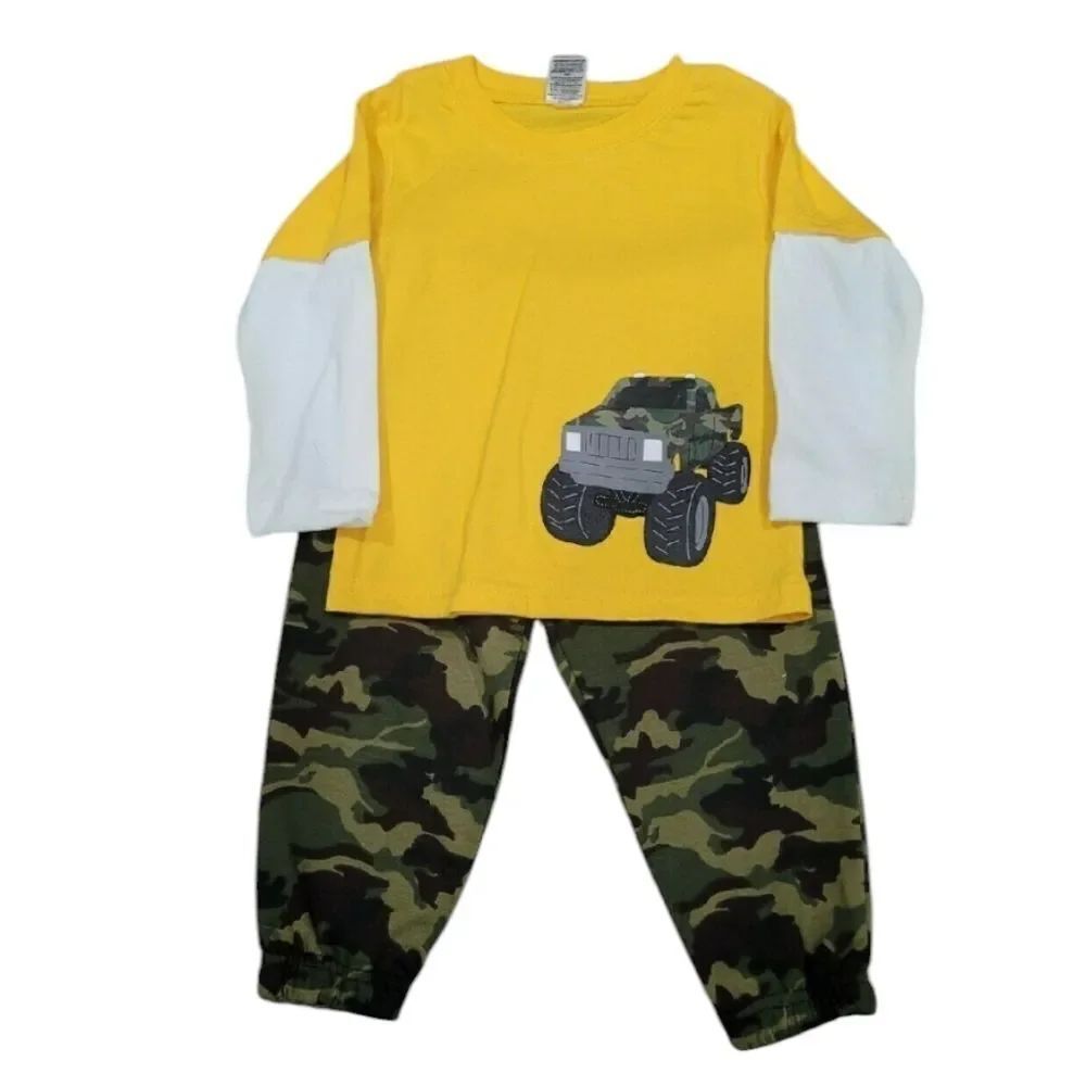Boys matching camo set